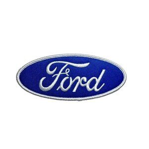 Ford Racing Premium Motorsports Blue Oval Logo 4in Patch Iron / Sew-On
